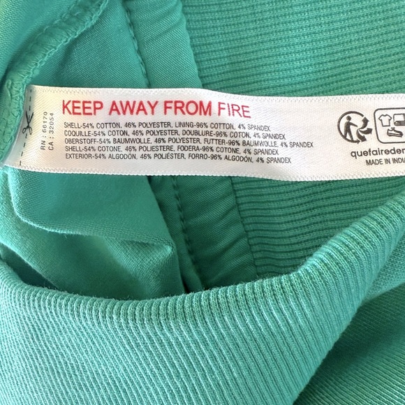 ANTHROPOLOGIE Daily Practice Refresh Pull On Mini Skort Kelly Green NEW - Picture 9 of 10